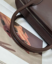The Row Agnes Leather Bag Dark Brown - 30x15x20cm - 2