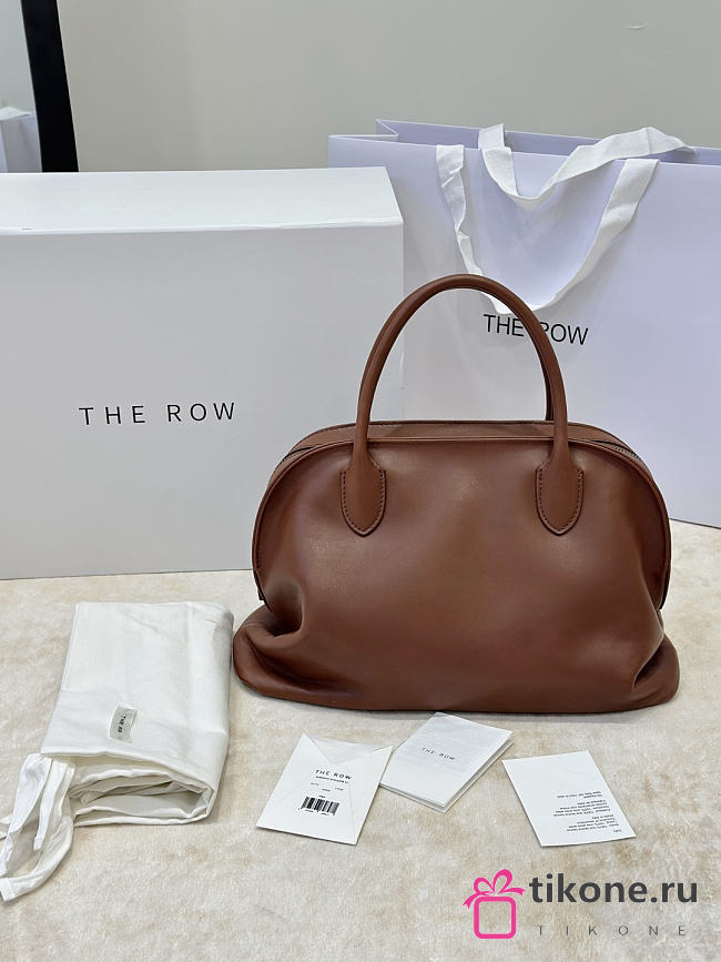 The Row Agnes Leather Bag Brown - 30x15x20cm - 1