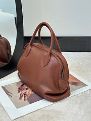 The Row Agnes Leather Bag Brown - 30x15x20cm - 6