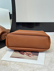 The Row Agnes Leather Bag Light Brown - 30x15x20cm - 6