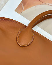 The Row Agnes Leather Bag Light Brown - 30x15x20cm - 3