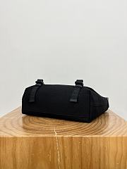 Loewe Medium Flex Messenger In Canvas And Suede Black - 38x27x9.5 cm - 2