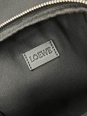 Loewe Flex Sling In Canvas And Suede Black - 31x18x10cm - 6