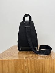 Loewe Flex Sling In Canvas And Suede Black - 31x18x10cm - 2