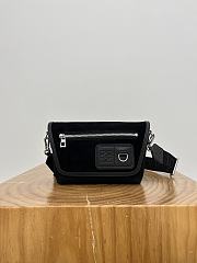 Loewe Mini Flex Messenger In Canvas And Suede Black - 19x14x5cm - 1