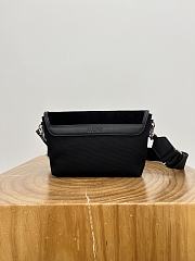 Loewe Mini Flex Messenger In Canvas And Suede Black - 19x14x5cm - 5