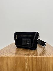 Loewe Mini Flex Messenger In Canvas And Suede Black - 19x14x5cm - 4