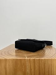 Loewe Mini Flex Messenger In Canvas And Suede Black - 19x14x5cm - 2