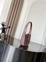 YSL Mini Le 5 A 7 In Satin And Crystals Pink - 19x11.5x4.5cm - 5