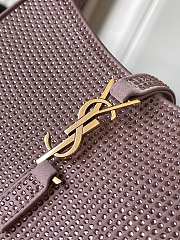 YSL Mini Le 5 A 7 In Satin And Crystals Pink - 19x11.5x4.5cm - 2