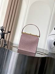 YSL Nuit Blanche In Satin And Crystals Pink - 18x18x1.5cm - 6