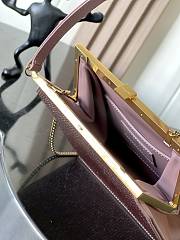 YSL Nuit Blanche In Satin And Crystals Pink - 18x18x1.5cm - 4