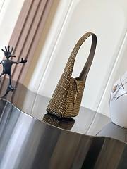 YSL Le 5 À 7 Supple Baby In Satin And Crystals Gold - 16×15×7cm - 6