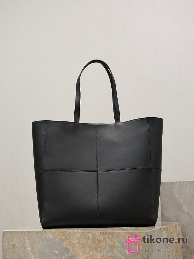 YSL Saint Laurent Paris 4 Carre Tote In Leather Black - 35x35x15cm - 1