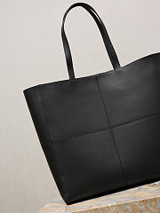 YSL Saint Laurent Paris 4 Carre Tote In Leather Black - 35x35x15cm - 5