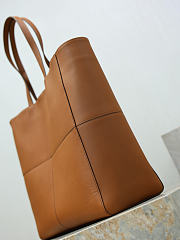 YSL Saint Laurent Paris 4 Carre Tote In Leather Brown - 35x35x15cm - 5