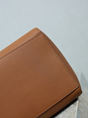 YSL Saint Laurent Paris Small 4 Carre Tote In Leather Brown - 29x29x15cm - 2