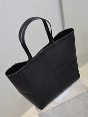 YSL Saint Laurent Paris Small 4 Carre Tote In Leather Black - 29x29x15cm - 2