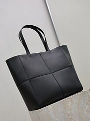 YSL Saint Laurent Paris Small 4 Carre Tote In Leather Black - 29x29x15cm - 4