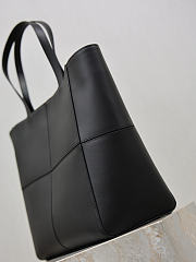 YSL Saint Laurent Paris Small 4 Carre Tote In Leather Black - 29x29x15cm - 3