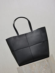 YSL Saint Laurent Paris Small 4 Carre Tote In Leather Black - 29x29x15cm - 5