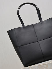 YSL Saint Laurent Paris Small 4 Carre Tote In Leather Black - 29x29x15cm - 6