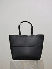 YSL Saint Laurent Paris Small 4 Carre Tote In Leather Black - 29x29x15cm - 1