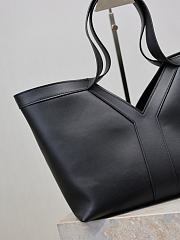 YSL Y Small Tote In Leather Black - 29x24x16.5cm - 3