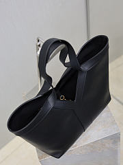 YSL Y Small Tote In Leather Black - 29x24x16.5cm - 2