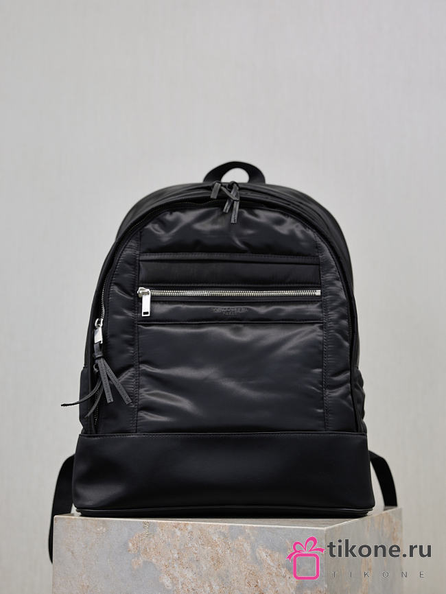 YSL City Backpack In Nylon In Black - 42x32x14cm - 1