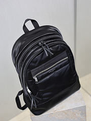 YSL City Backpack In Nylon In Black - 42x32x14cm - 4