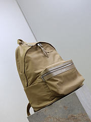 YSL City Backpack In Nylon In Beige - 42x32x14cm - 4