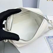 Dior Bow Pouch White Supple Lambskin - 20x11x8cm - 5