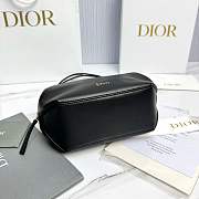 Dior Bow Pouch Black Supple Lambskin - 20x11x8cm - 6