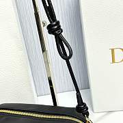 Dior Bow Pouch Black Supple Lambskin - 20x11x8cm - 2