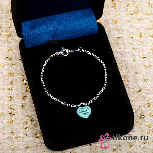Return to Tiffany Full Heart Bracelet in Sterling Silver with Tiffany Blue - 1