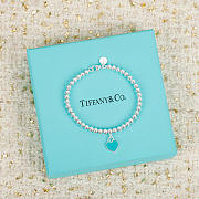 Return to Tiffany Blue Heart Tag Bead Bracelet in Silver - 1