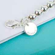 Return to Tiffany Blue Heart Tag Bead Bracelet in Silver - 3