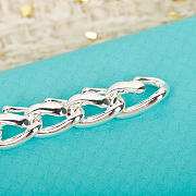 Tiffany Forge Medium Link Bracelet in Blackened Sterling Silver - 6