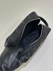 Fendi Small FF Jacquard Toiletry Case Fabric Black - 19x10x8cm - 2