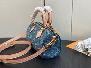LV Nano Speedy Monogram Denim Blue M82950 - 16x10x7.5cm - 5