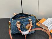 LV Nano Speedy Monogram Denim Blue M82950 - 16x10x7.5cm - 2