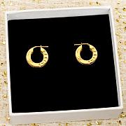 Celine Disc Hoops In Brass With Gold Finish - 4