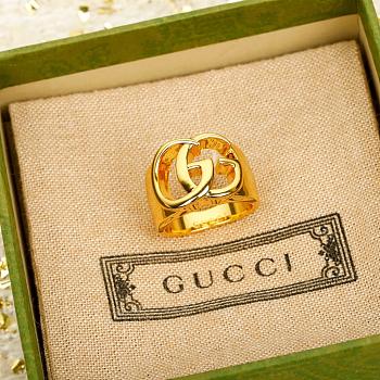 Gucci GG Marmont Cut-Out Band Ring Gold