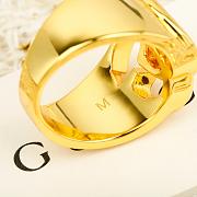 Gucci GG Marmont Cut-Out Band Ring Gold - 2