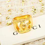 Gucci GG Marmont Cut-Out Band Ring Gold - 3