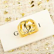 Gucci GG Marmont Cut-Out Band Ring Gold - 5