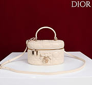 Dior Mini Vanity Beige Cannage Lambskin  - 1