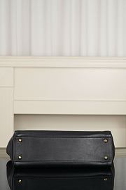 Chanel Small Shopping Bag Calfskin & Gold-Tone Metal Black - 39x20x13cm - 3