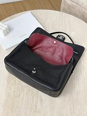 Chanel Maxi Flapbag Grained Calfskin & Silver Metal Black - 32x19.5x10cm - 2